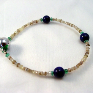 Armband Diamant en Lapis Lazuli